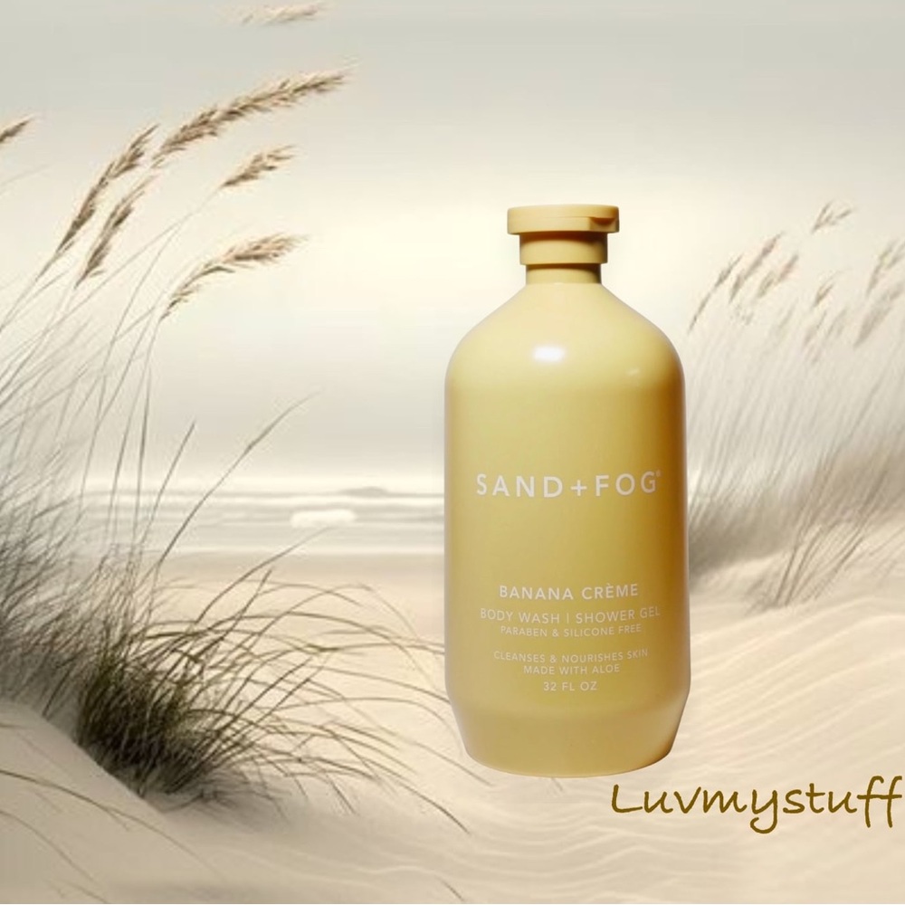 SAND + FOG Banana Crème Body Wash - Soft Yellow Bottle